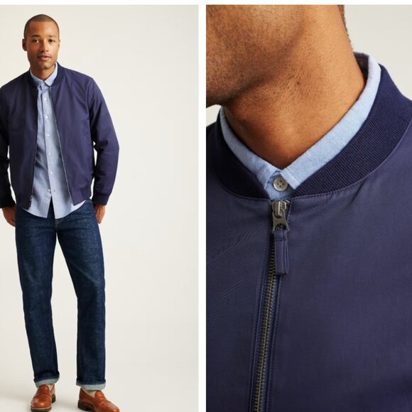 Bonobos Navy Boulevard Bomber Jacket - Picture 6 of 6